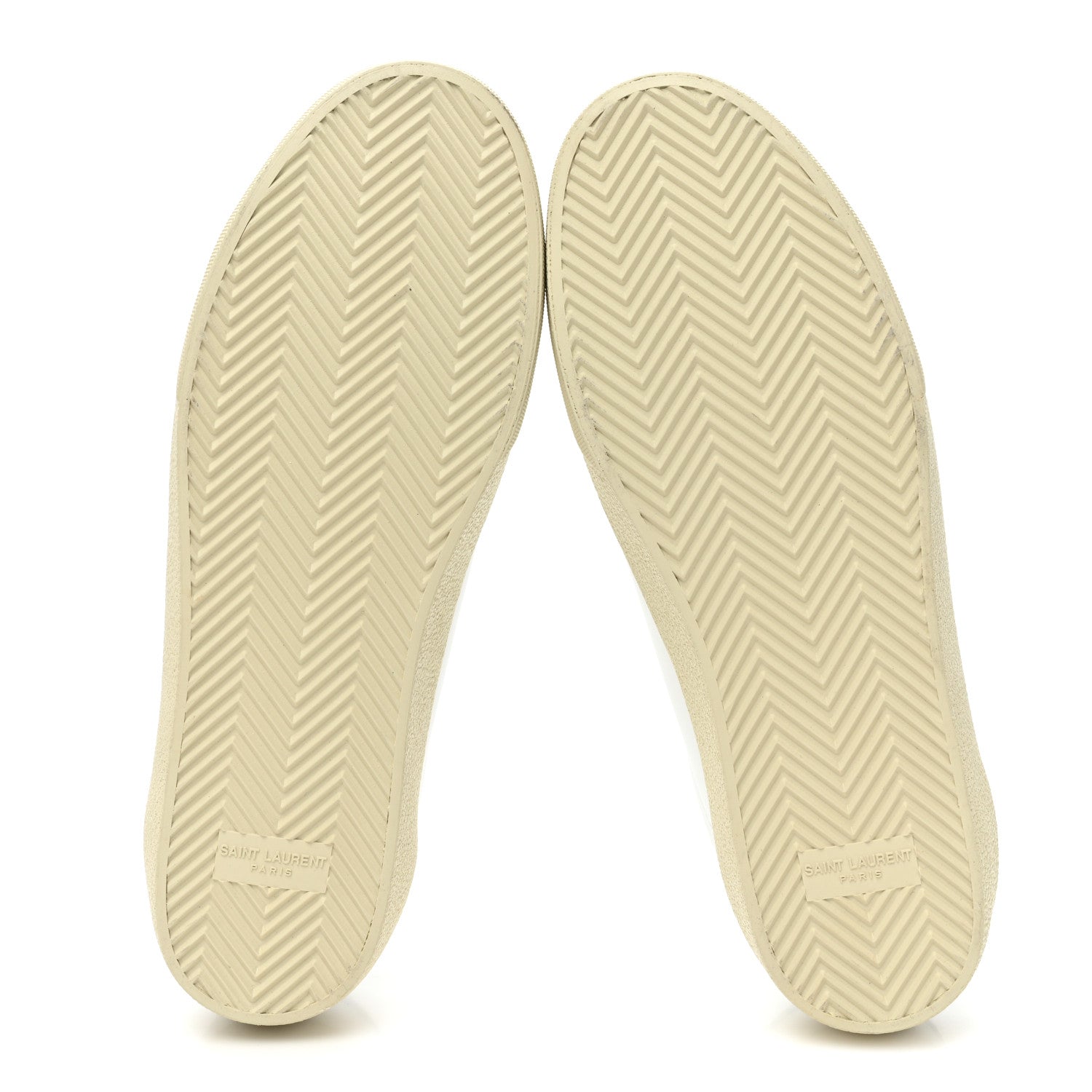 Saint Laurent Calfskin Embroidered Mens Court Classic Sneakers 44 White Dark Basil 6 of 10