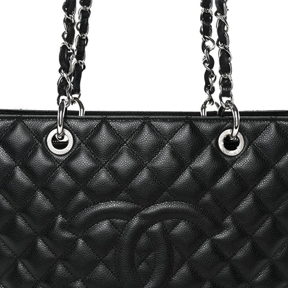Chanel Caviar Quilted Grand Shopping Tote GST Black 9 of 11