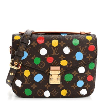 Louis Vuitton LV x YK Monogram Painted Dots Pochette Metis 1 of 10