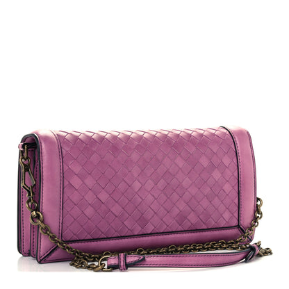 Bottega Veneta Nappa Intrecciato Olimpia Knot Clutch Corot 2 of 12