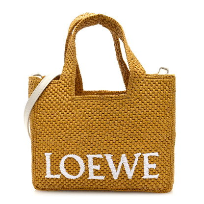 Loewe X PAULA'S IBIZA Raffia Font Tote Ochre 1 of 9