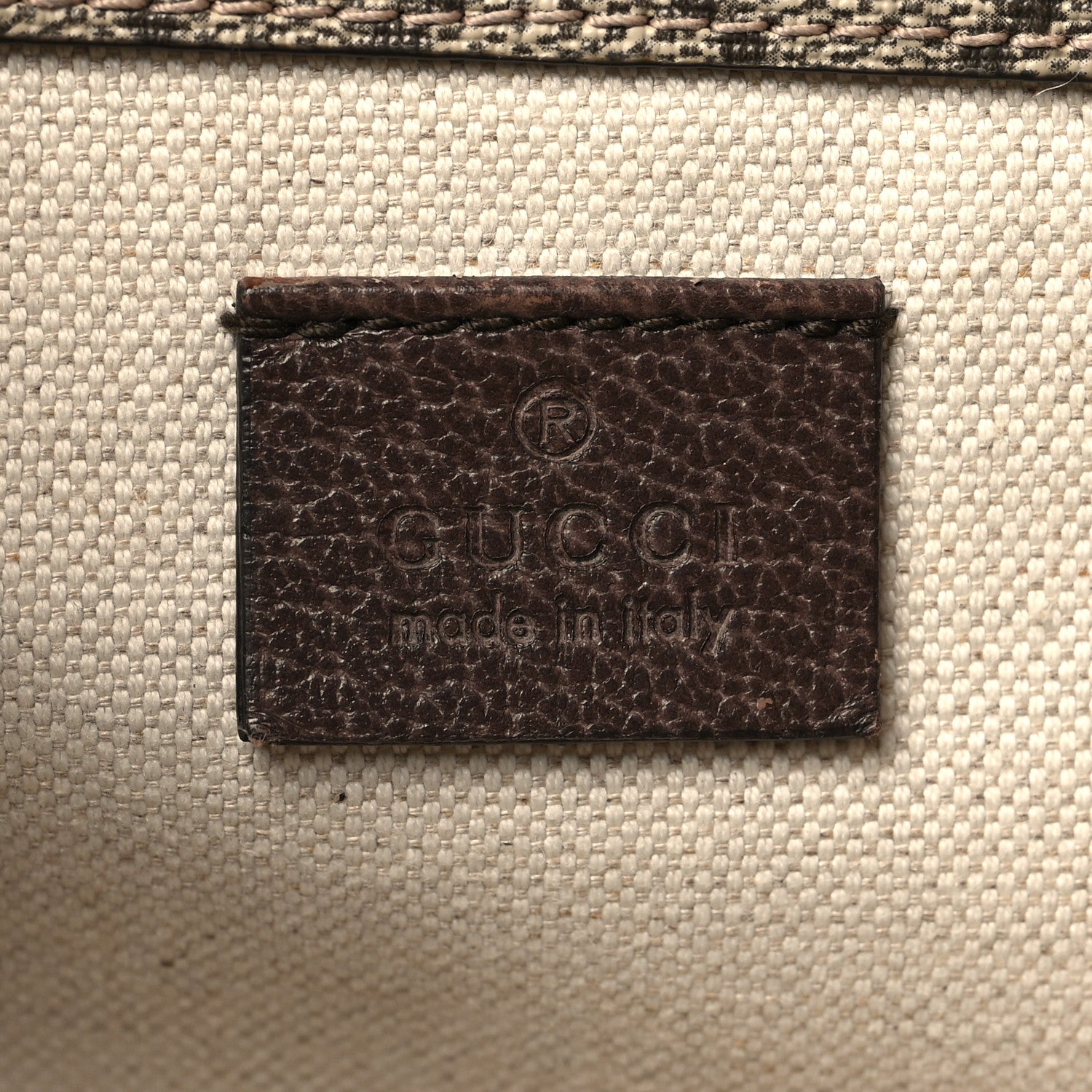 Gucci GG Supreme Monogram Web Small Neo Vintage Double Flap Messenger Bag Beige New Acero 8 of 14