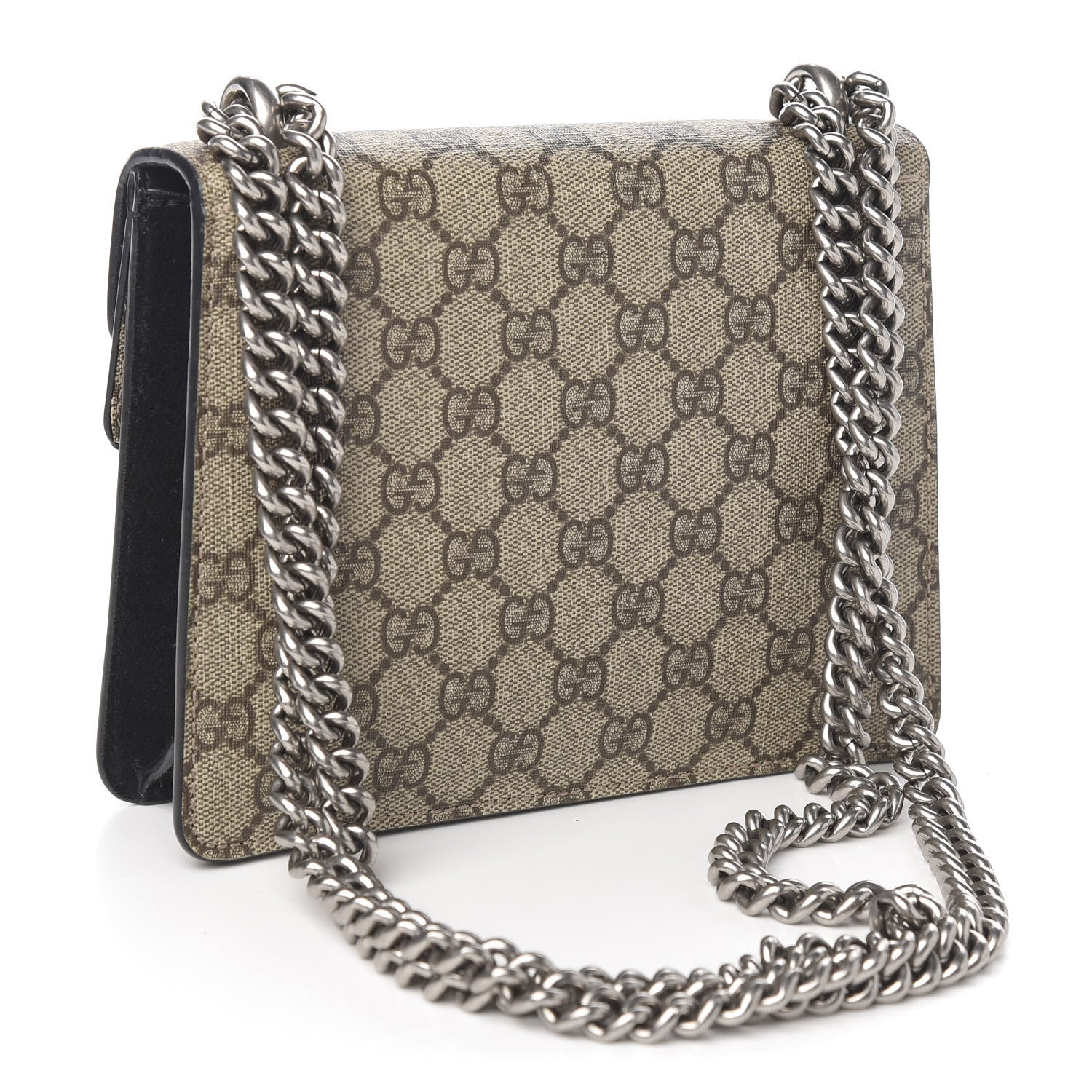 Gucci GG Supreme Monogram Mini Dionysus Shoulder Bag Black 2 of 10