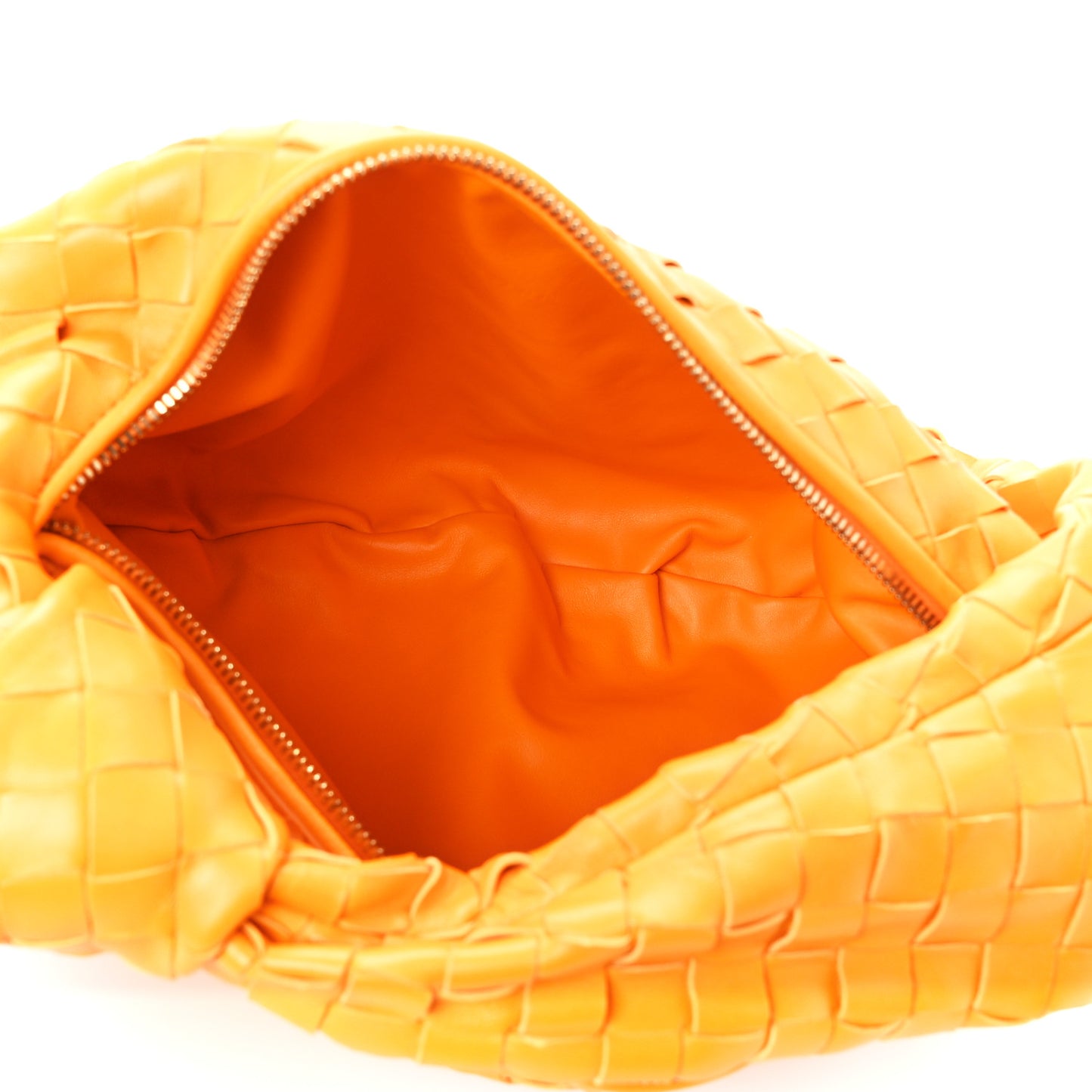 Nappa Intrecciato Teen Jodie Hobo Orange