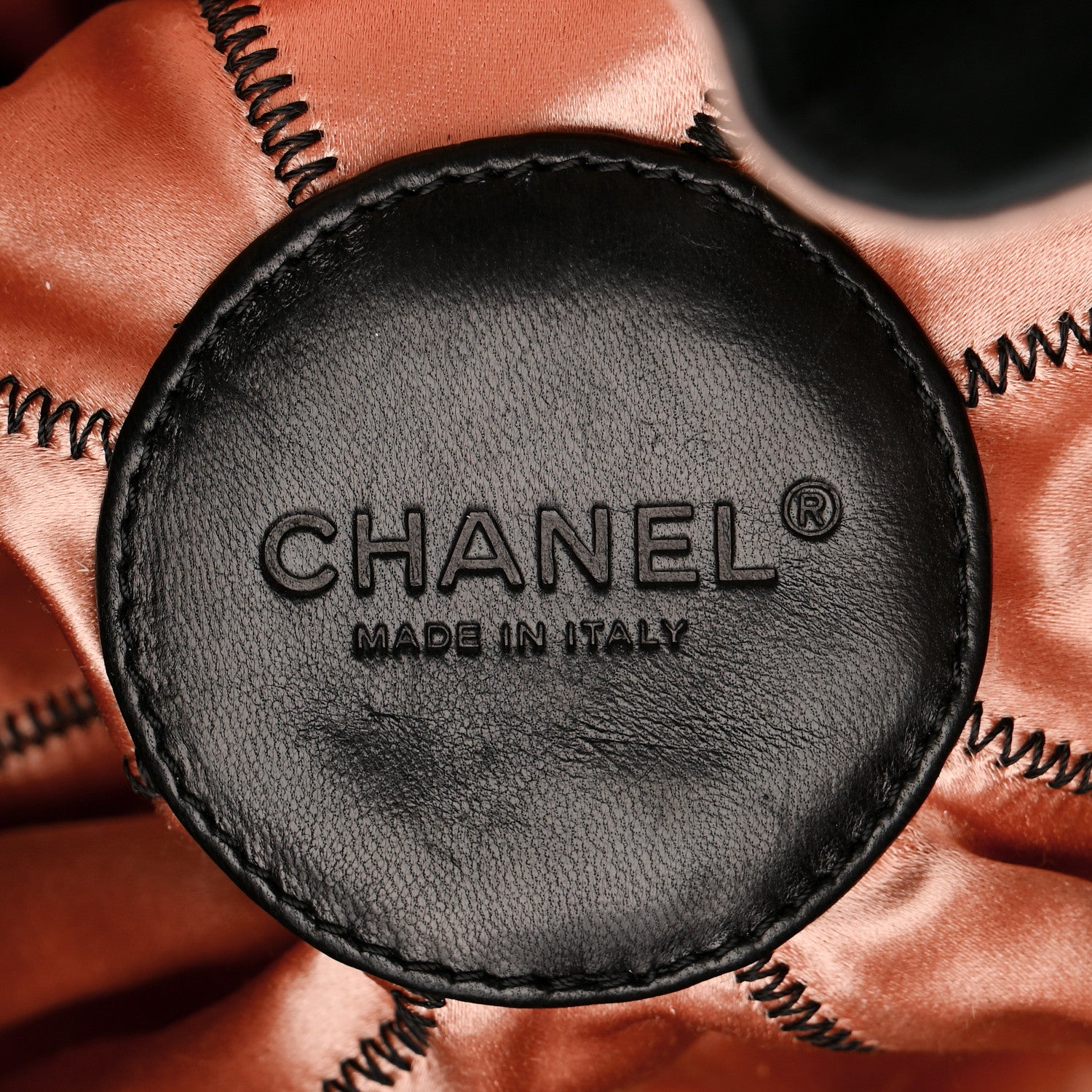 Chanel Lambskin Satin Reversible Sac Cordon Black 6 of 11