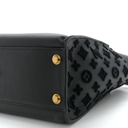 Louis Vuitton Calfskin Monogram Tufting On My Side Black 10 of 10