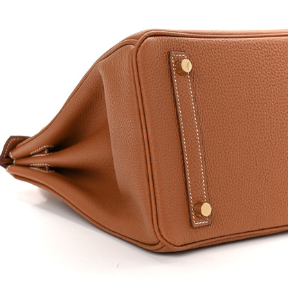 Hermes Togo Birkin 30 Gold 8 of 10