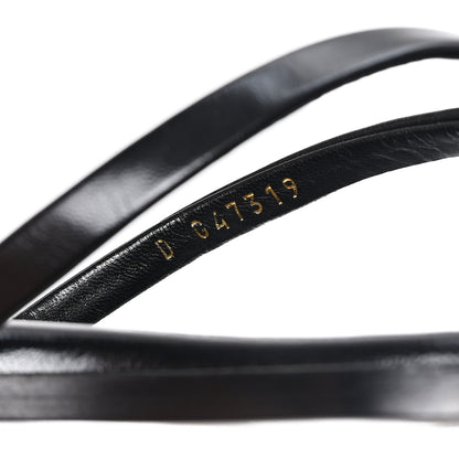 Chanel Goatskin CC Times Square Thong Sandals 37 Black 9 of 10