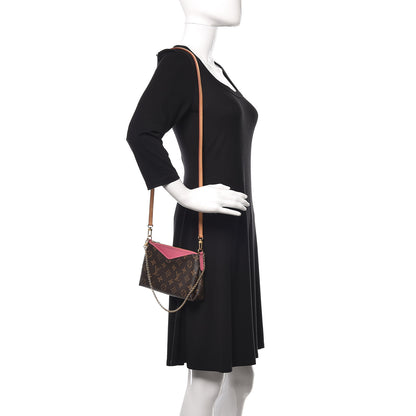Louis Vuitton Monogram Pallas Clutch Rose Fizzy 2 of 13