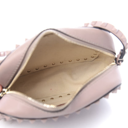 Valentino Garavani Calfskin Monochrome Rockstud Camera Crossbody Bag Poudre 5 of 10