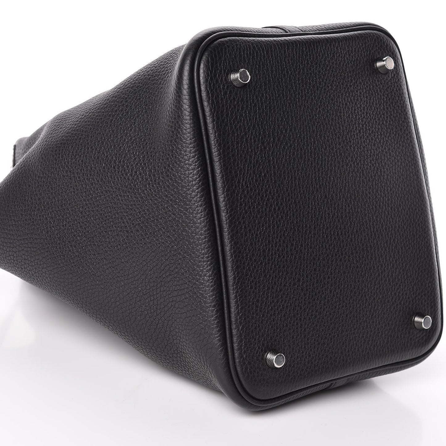 Taurillon Clemence Matte Alligator Picotin Lock Touch 22 MM Black
