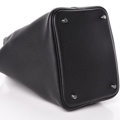 Hermes Taurillon Clemence Matte Alligator Picotin Lock Touch 22 MM Black 8 of 10
