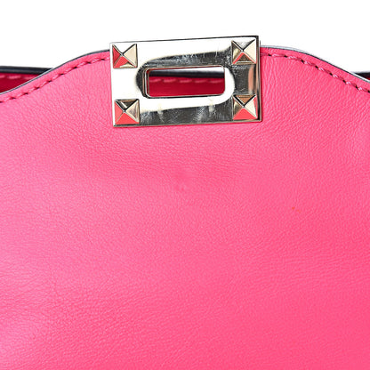 Valentino Garavani Vitello Medium Rockstud Tote Fuxia Fluo 12 of 12