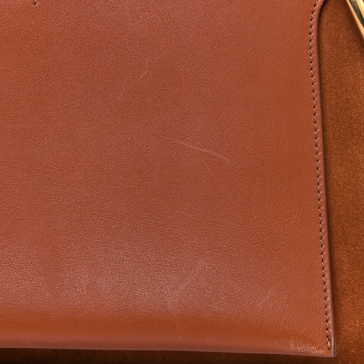 Chloe Calfskin Suede Medium Roy Bag Caramel 17 of 17