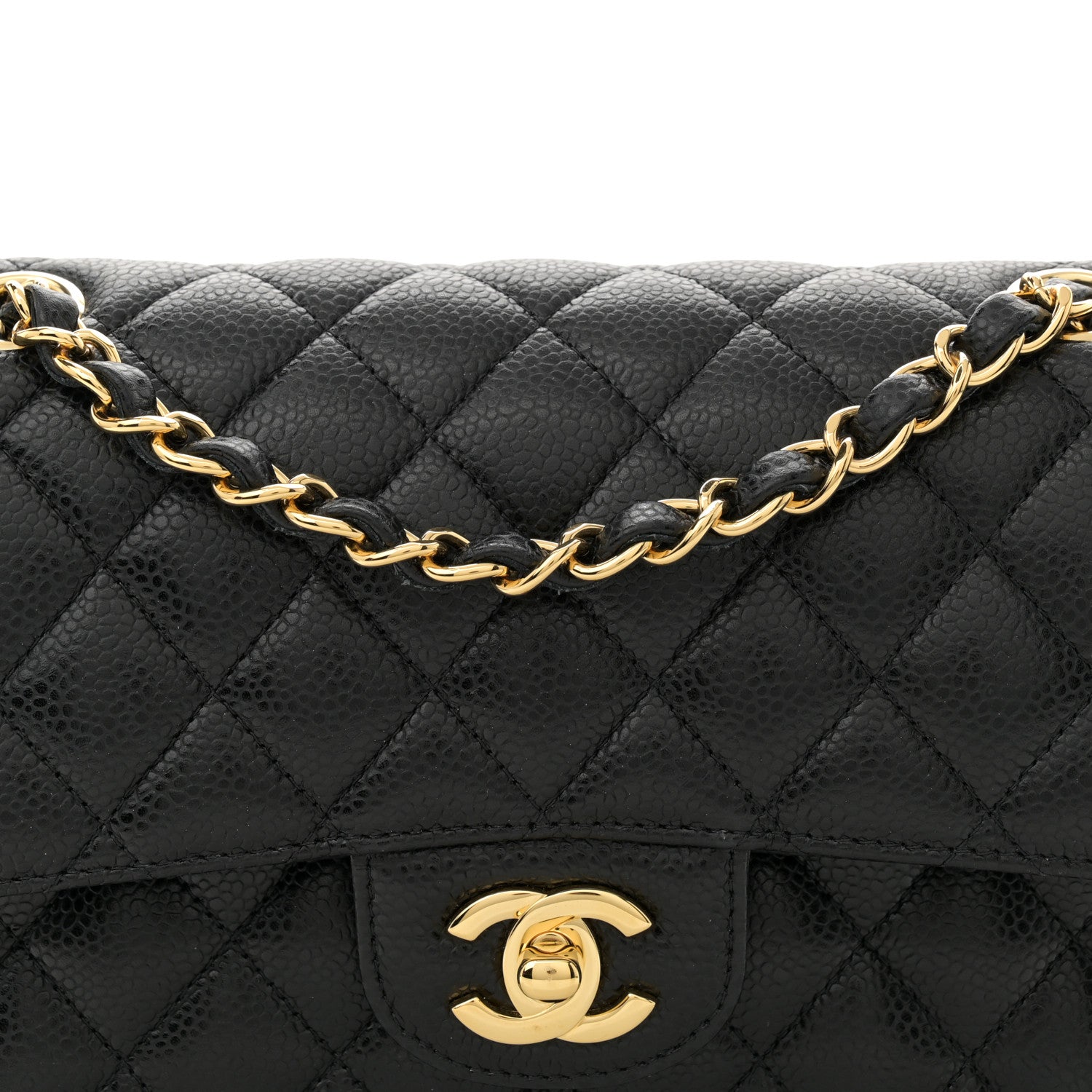 Chanel Caviar Quilted Small Double Flap Black 8 of 11