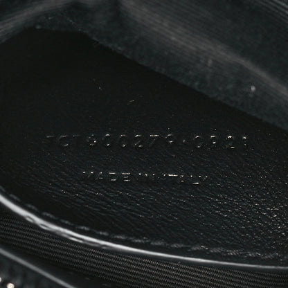 Saint Laurent Sheepskin Matelasse Chevron Monogram Medium College Bag Black 7 of 10
