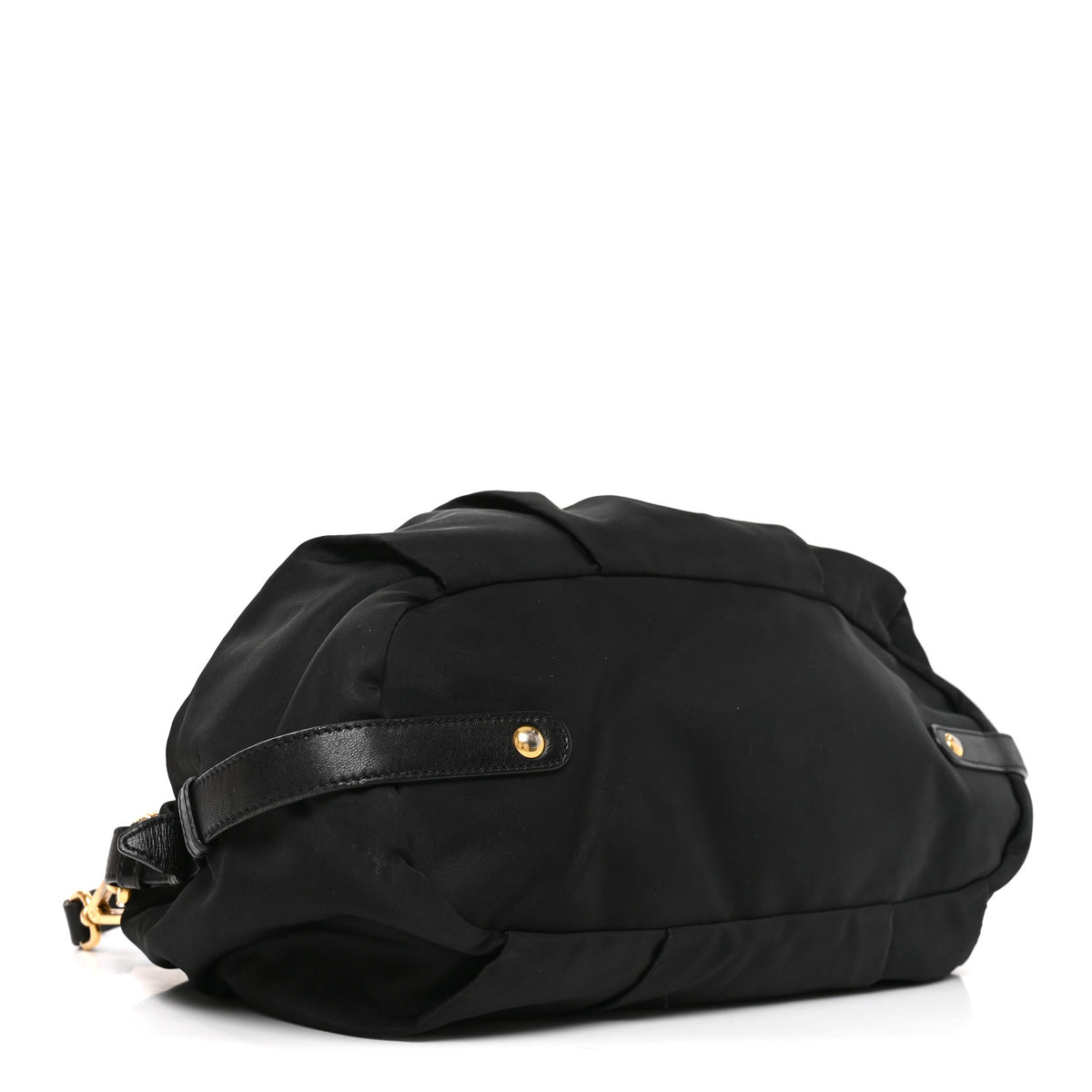 Prada Tessuto Nylon Jacquard Logo Tote Nero Black 4 of 9