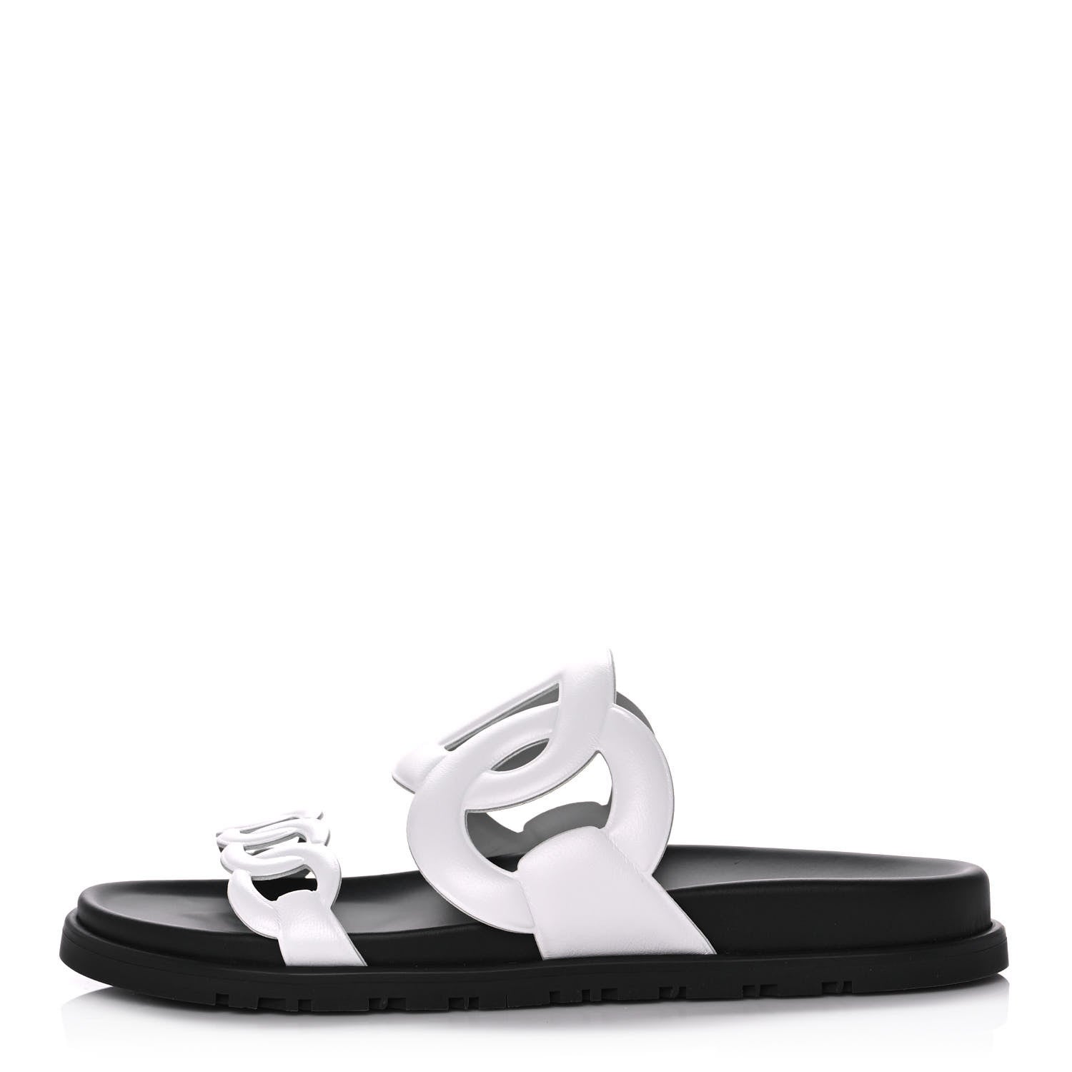 Hermes Nappa Extra Sandals 38.5 White 1 of 9
