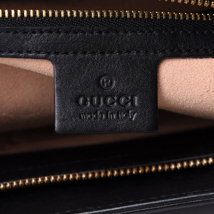 Gucci Guccissima Signature Medium Shoulder Tote Bag Black 6 of 10
