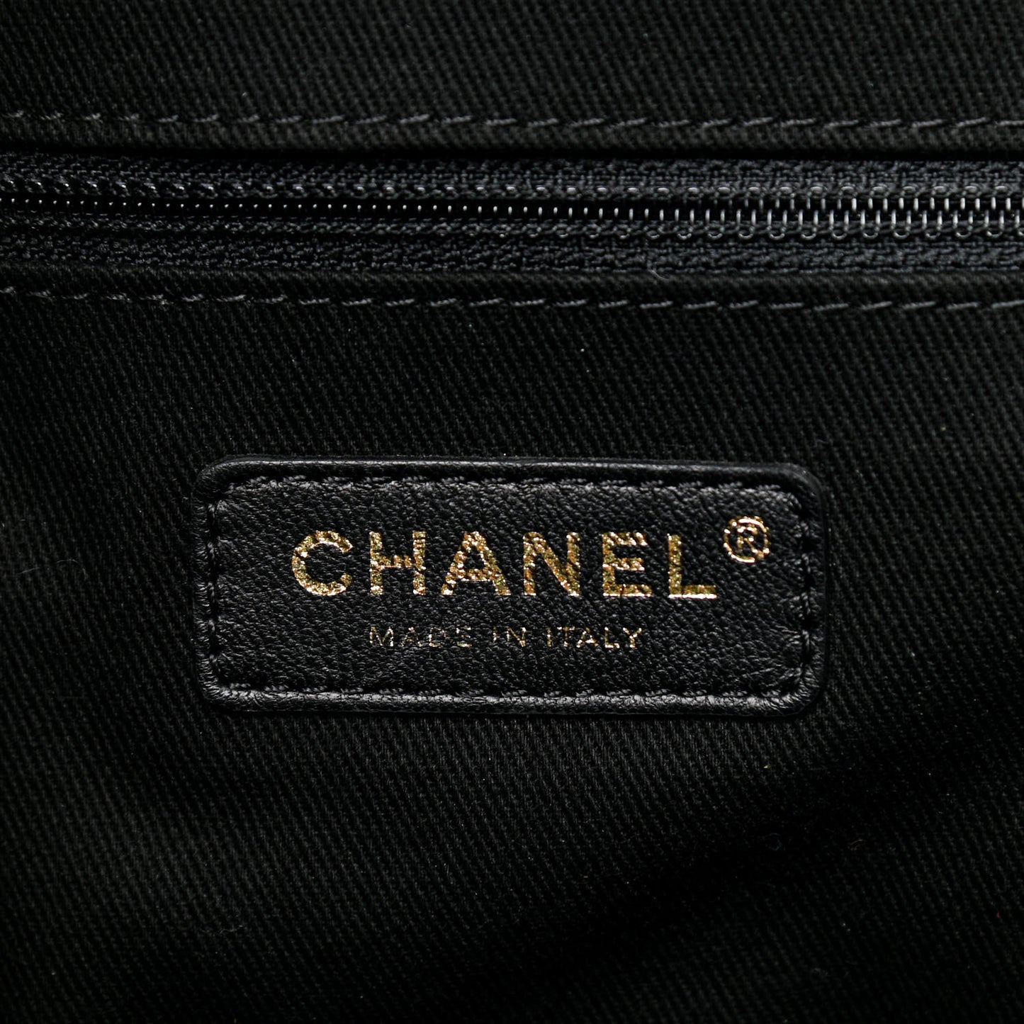 Canvas Chevron Cuba Patchwork Shopper Tote Black