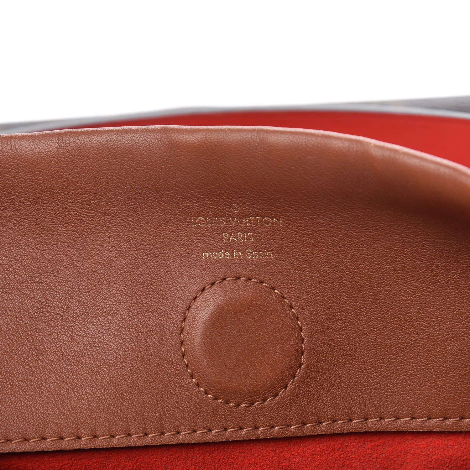 Louis Vuitton Monogram Tuileries Besace Caramel Rouge 6 of 12