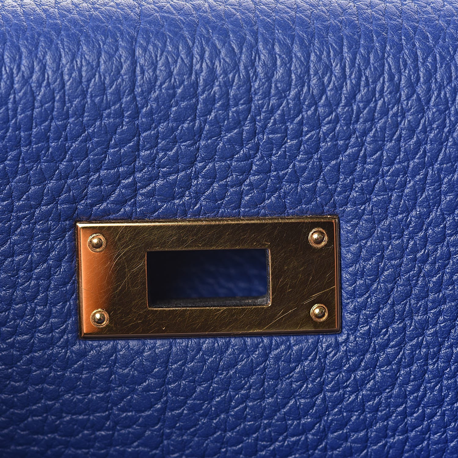 Hermes Togo Kelly Retourne 28 Bleu Electrique 12 of 37