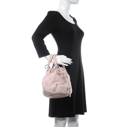 Balenciaga Agneau Giant 12 Silver Hardware Mini Pompon Rose Poudre Rose Petunia 2 of 22