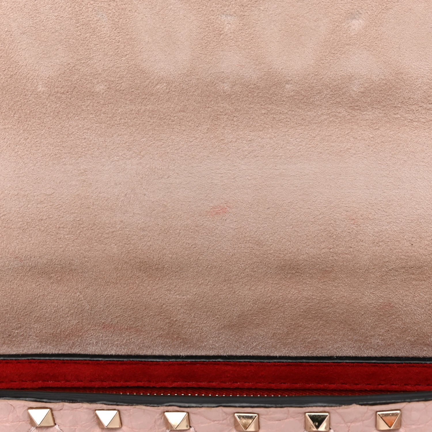 Valentino Garavani Craquele Nappa Medium Rockstud Spike Shoulder Bag Water Rose 12 of 18