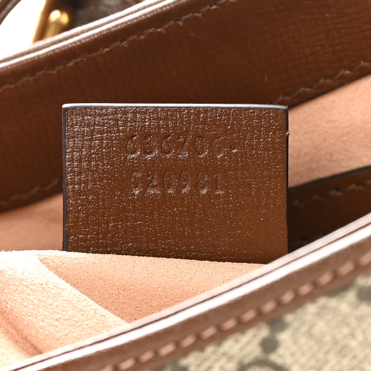 Gucci GG Supreme Monogram Azalea Calfskin Web Small Jackie 1961 Hobo Beige Ebony Brown Sugar 7 of 12