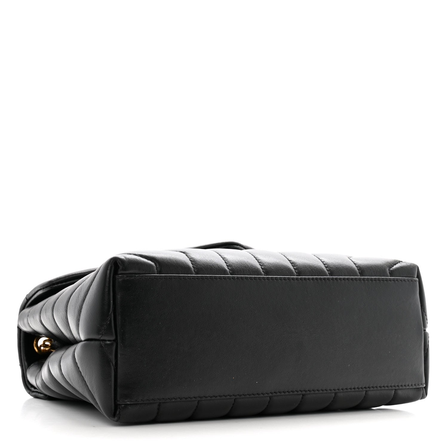 Saint Laurent Calfskin Y Quilted Monogram Small Loulou Chain Satchel Black 4 of 13