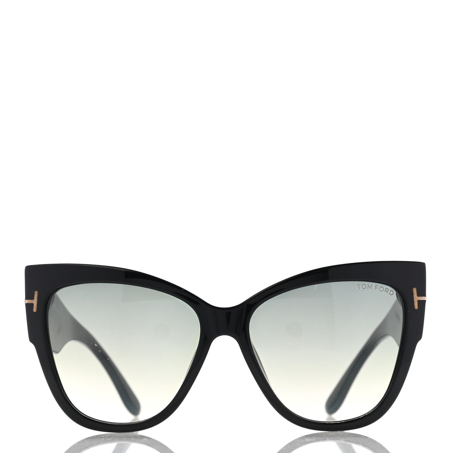 Acetate Anoushka Cat Eye Sunglasses TF371 Black