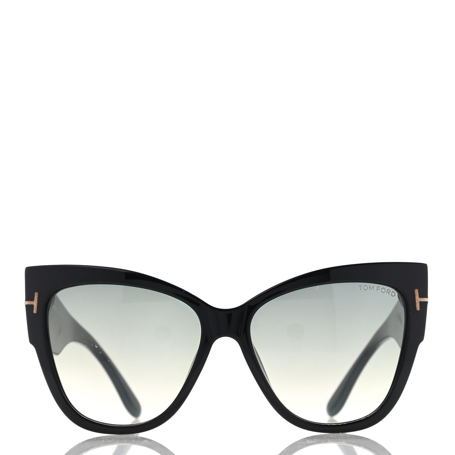 Tom Ford Acetate Anoushka Cat Eye Sunglasses TF371 Black 2 of 9