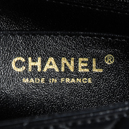 Chanel Lambskin Quilted Mini Square Flap Black 8 of 9