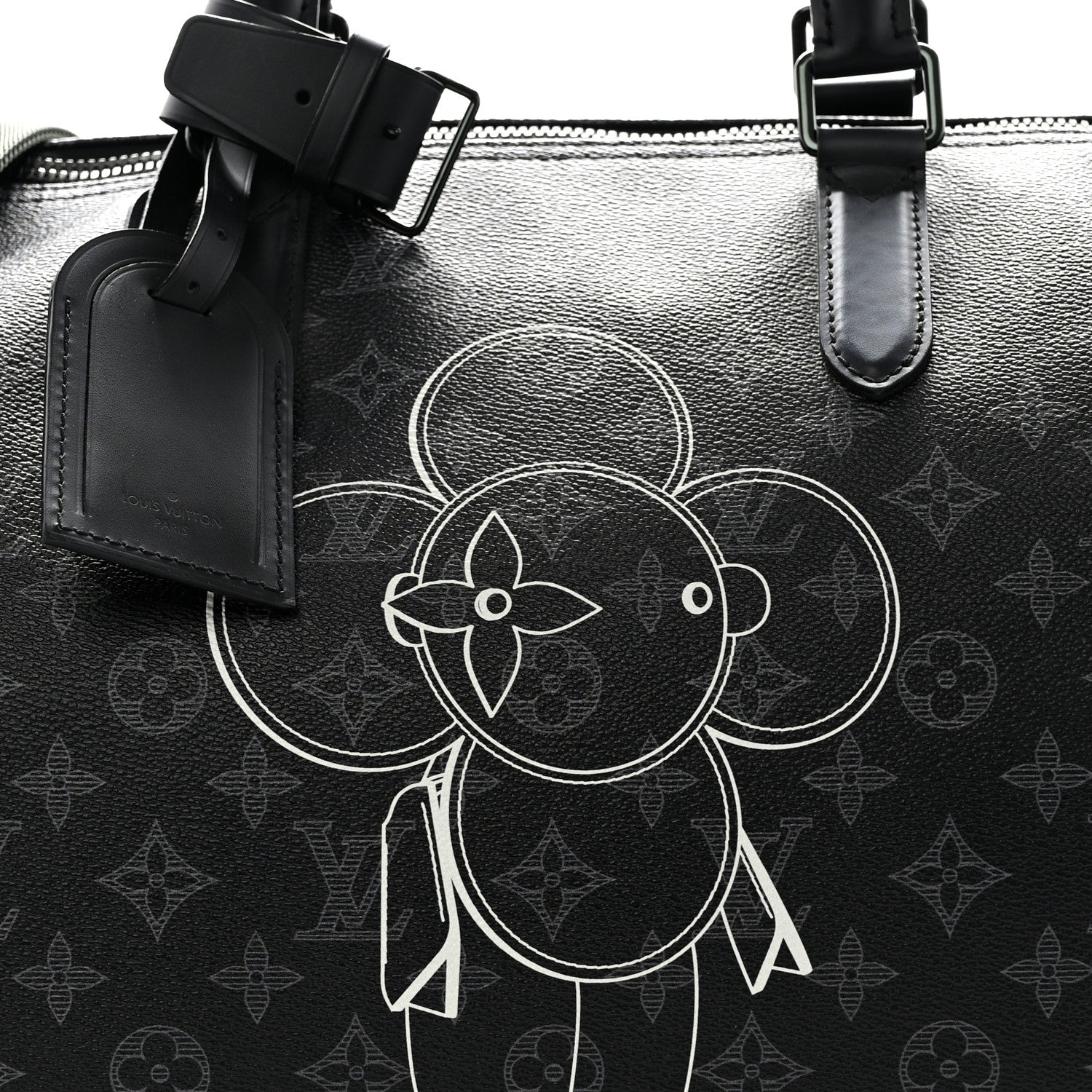 Louis Vuitton Monogram Eclipse Vivienne Keepall Bandouliere 50 7 of 9