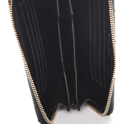 Saint Laurent Grain De Poudre Matelasse Chevron Monogram Phone Wallet Black 5 of 9