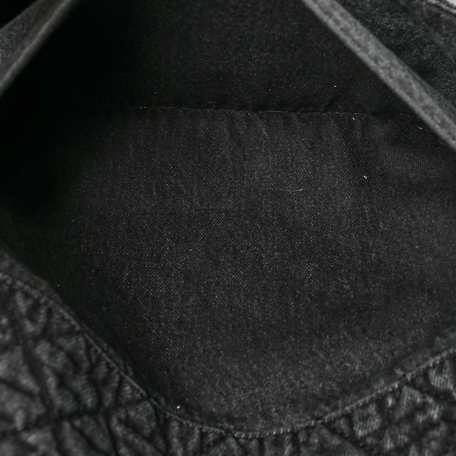 Chanel Denim Quilted Denimpression XXL Flap Grey Black 5 of 10
