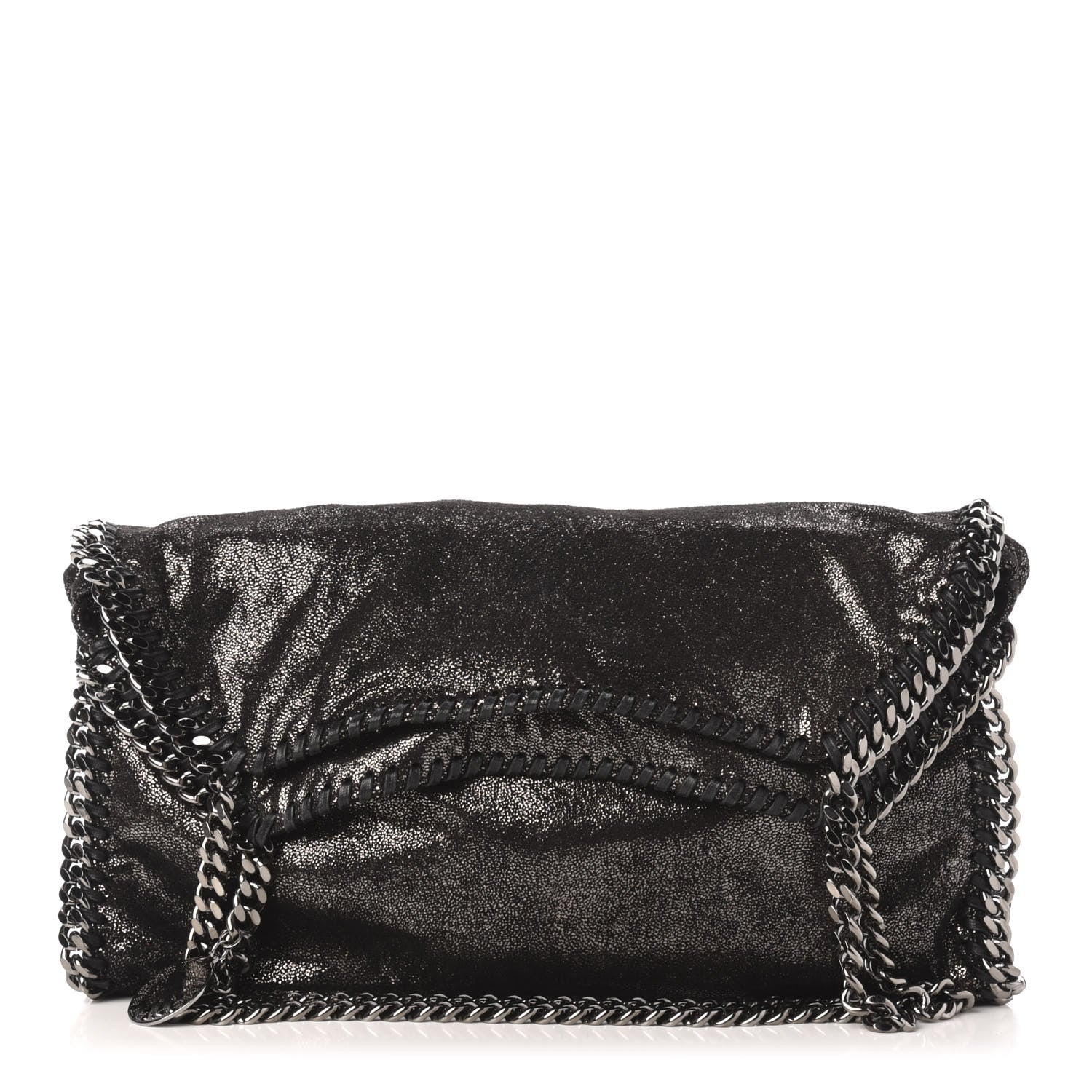 Stella McCartney Metallic Shaggy Deer Small Falabella Tote Black 1 of 10
