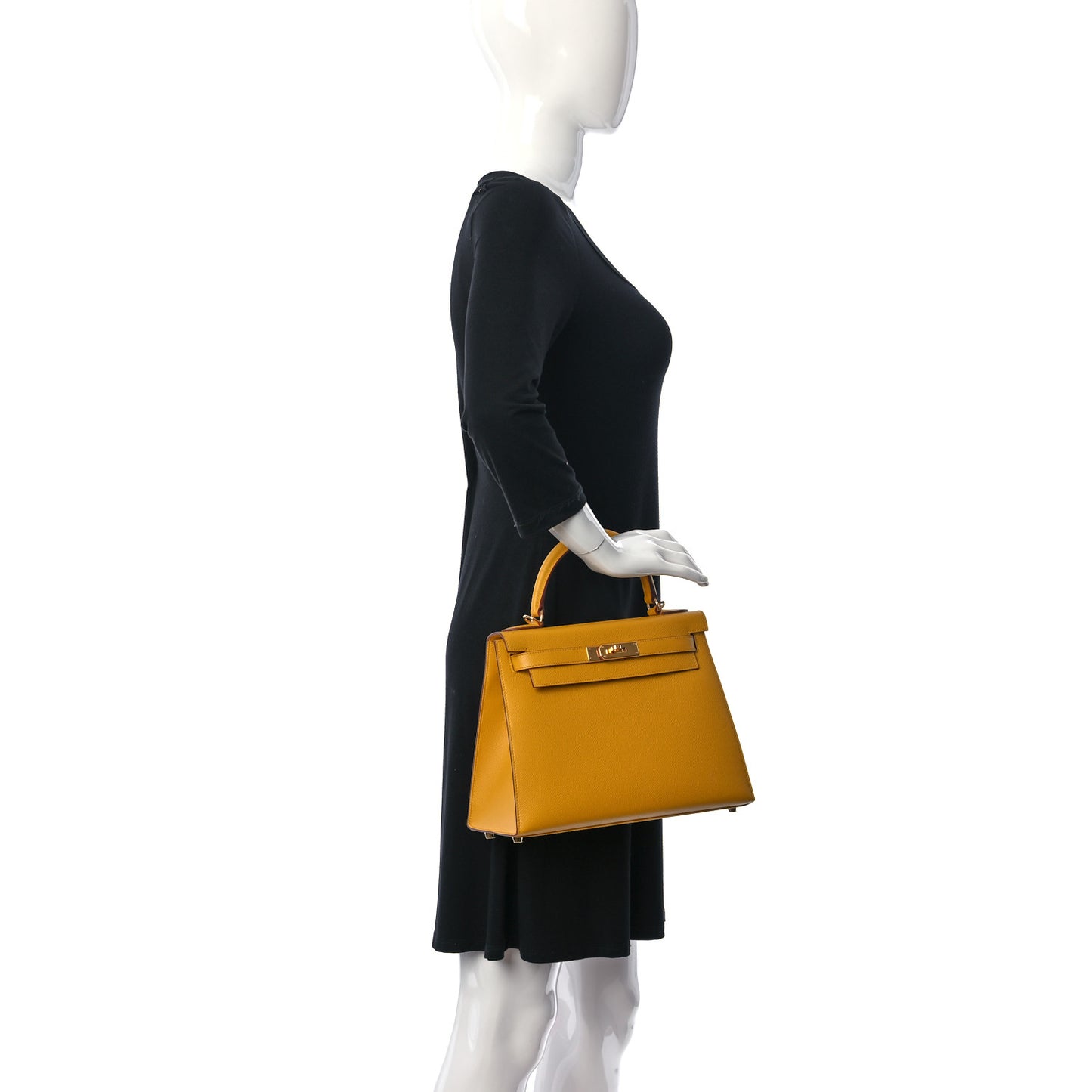 Epsom Kelly Sellier 28 Jaune Ambre