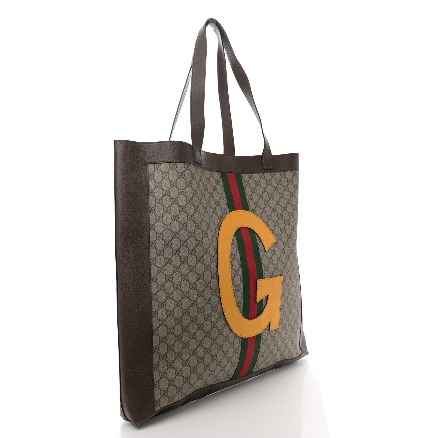 Gucci GG Supreme Monogram Web DIY Ophidia Tote Brown 4 of 11