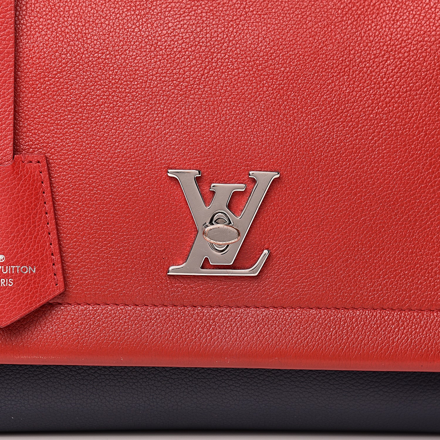 Louis Vuitton Calfskin Lockme II Top Handle Rubis Marine 10 of 10