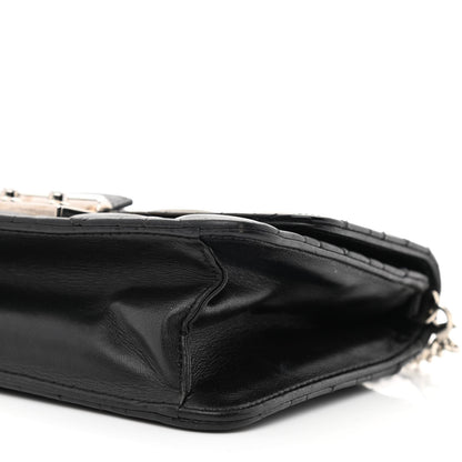 Christian Dior Metallic Iridescent Patent Calfskin Cannage Miss Dior Promenade Pouch Black Multicolor 10 of 10