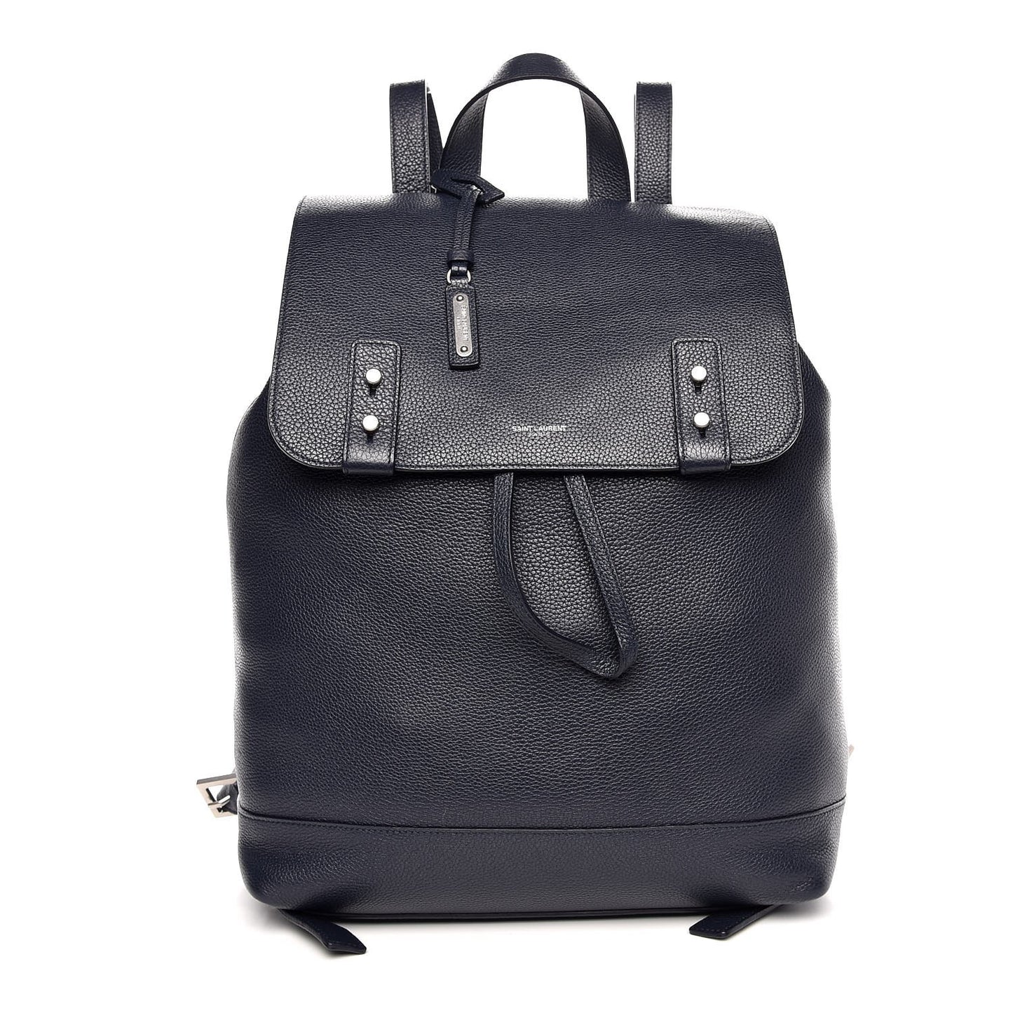 Grained Calfskin Sac De Jour Souple Backpack Navy