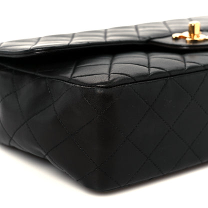 Chanel Lambskin Quilted Medium Rectangular Kelly Flap Bag Black 11 of 12