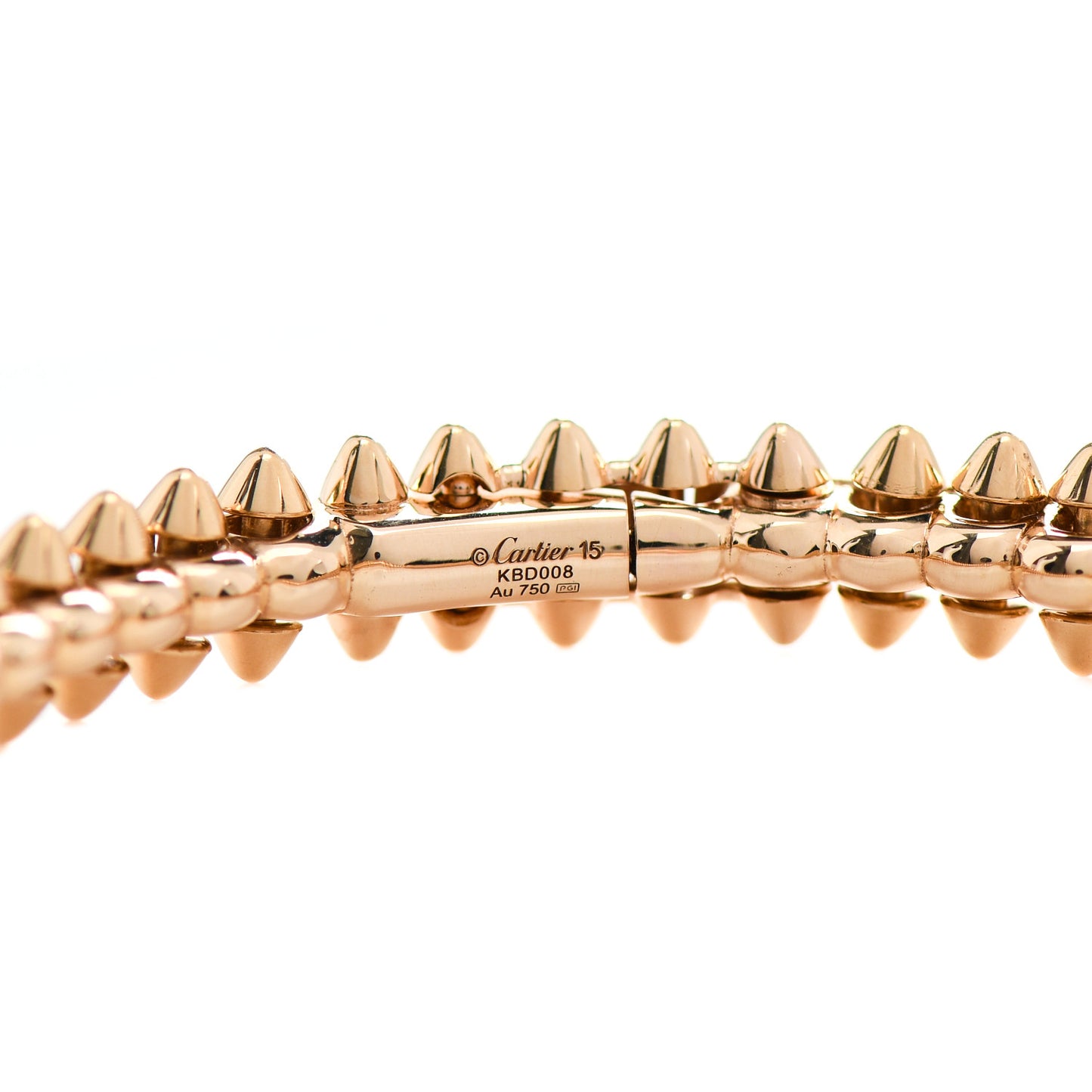 18K Pink Gold Small Clash De Cartier Bracelet 15