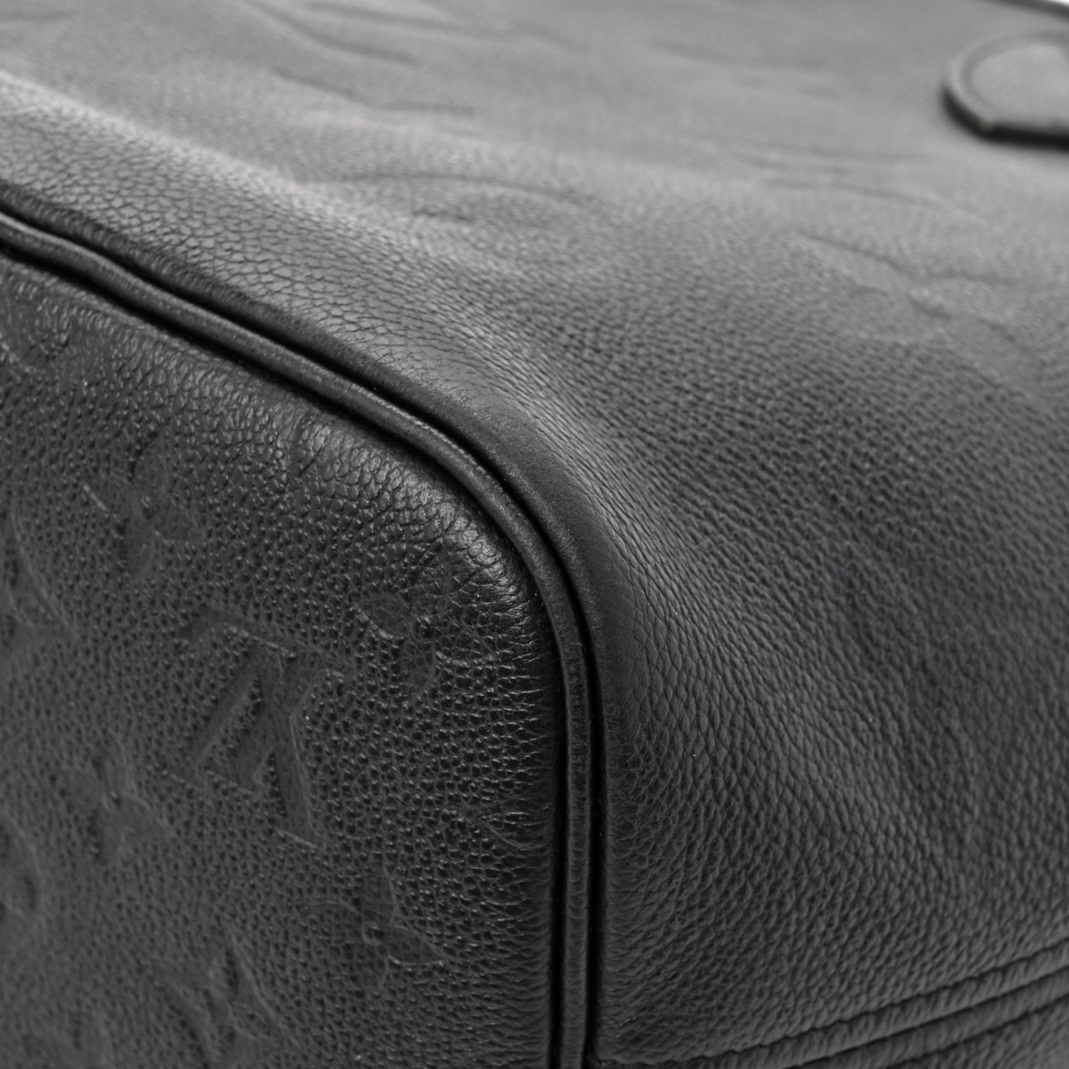 Louis Vuitton Empreinte Monogram Giant Neverfull MM Black 10 of 14