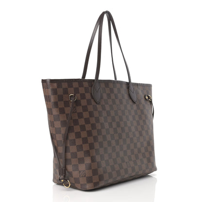 Louis Vuitton Damier Ebene Neo Neverfull MM Rose Ballerine 3 of 11