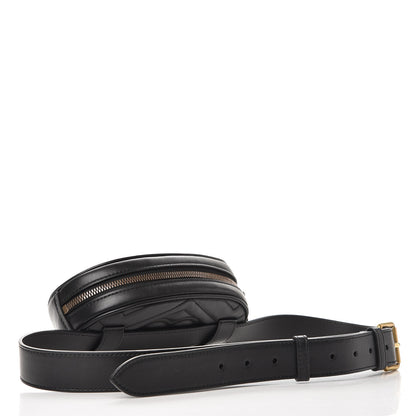 Gucci Calfskin Matelasse GG Marmont Belt Bag 95 38 Black 3 of 8
