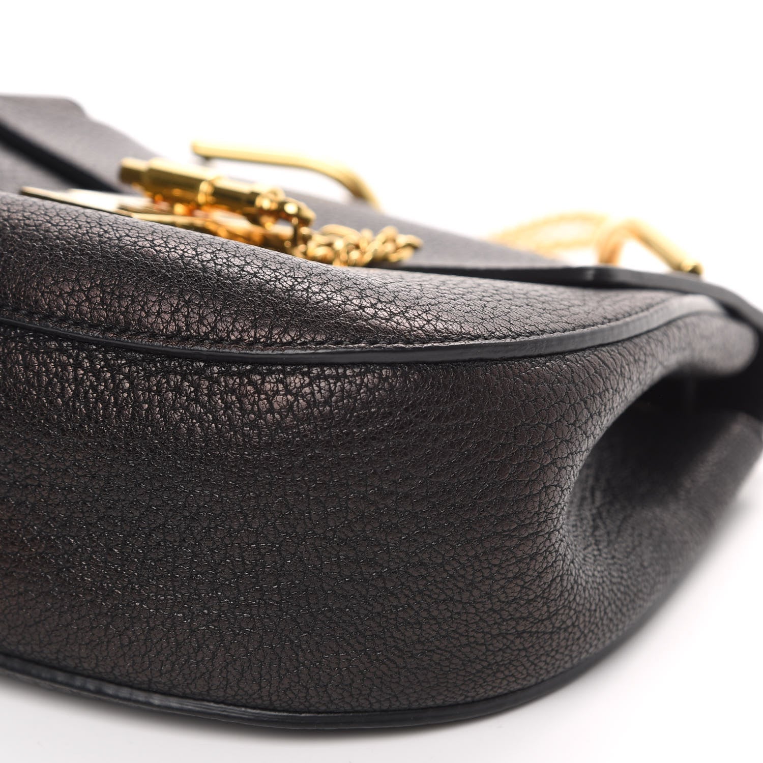 Chloe Grained Lambskin Mini Drew Shoulder Bag Black 8 of 13