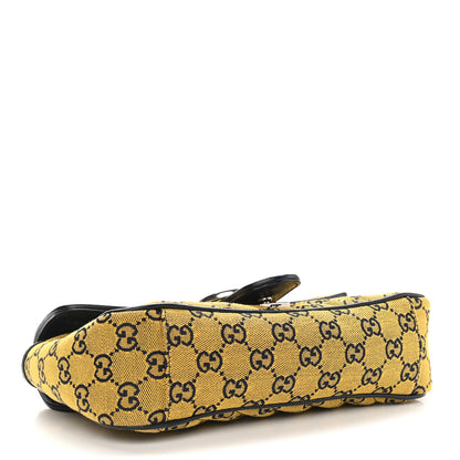 Gucci Monogram Multicolor Matelasse Diagonal Small GG Marmont Shoulder Bag Yellow Blue 4 of 10