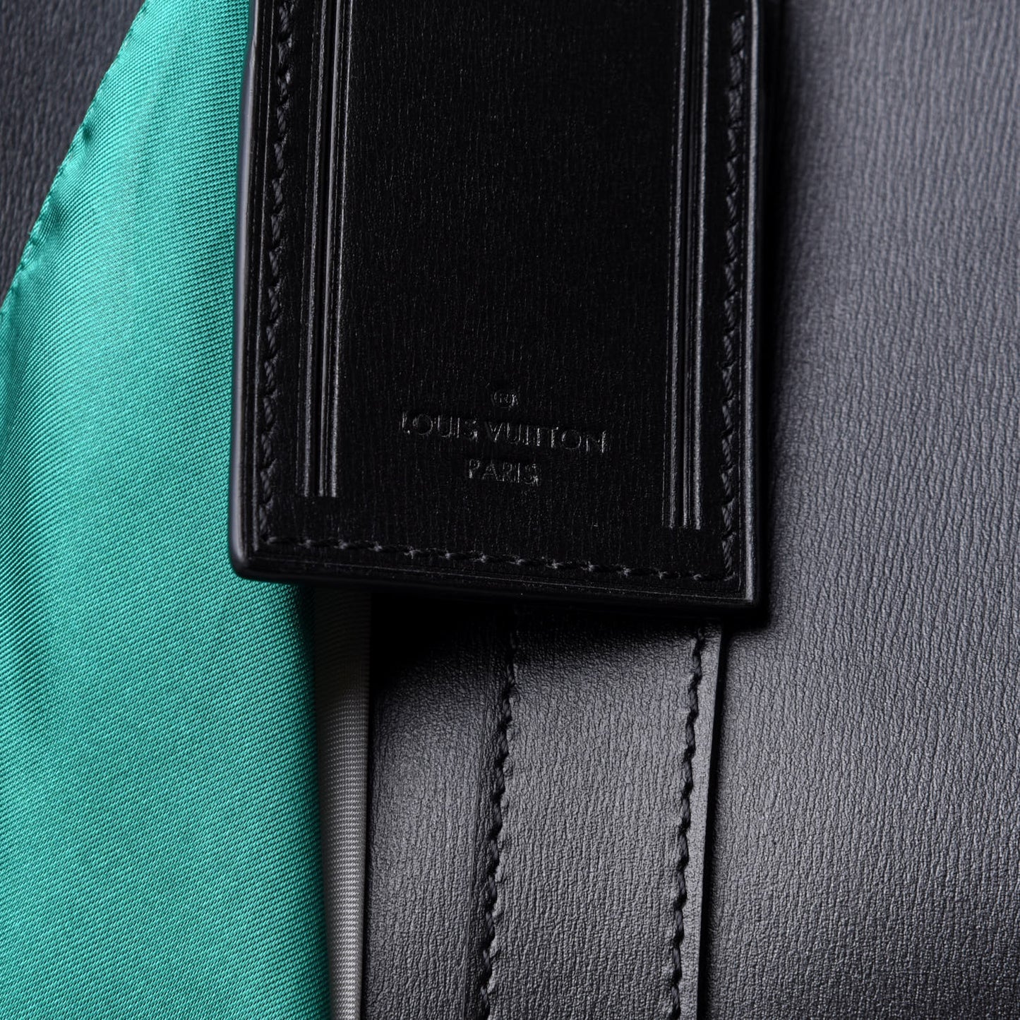 Calfskin Flags Keepall Bandouliere 50 Black